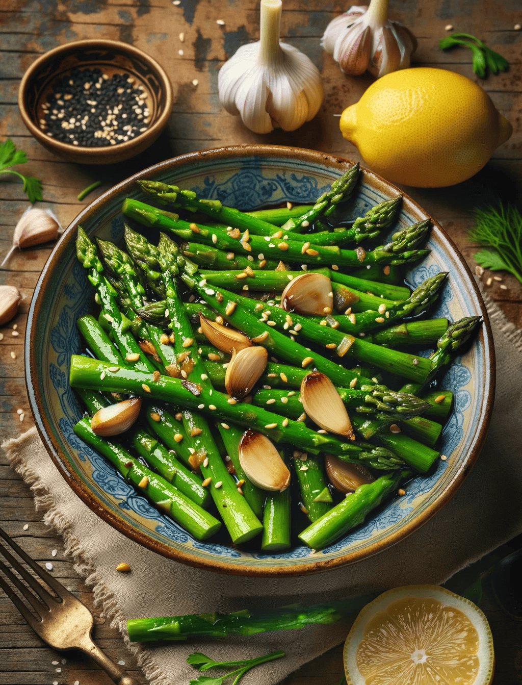 Lemon Asparagus Stir-Fry