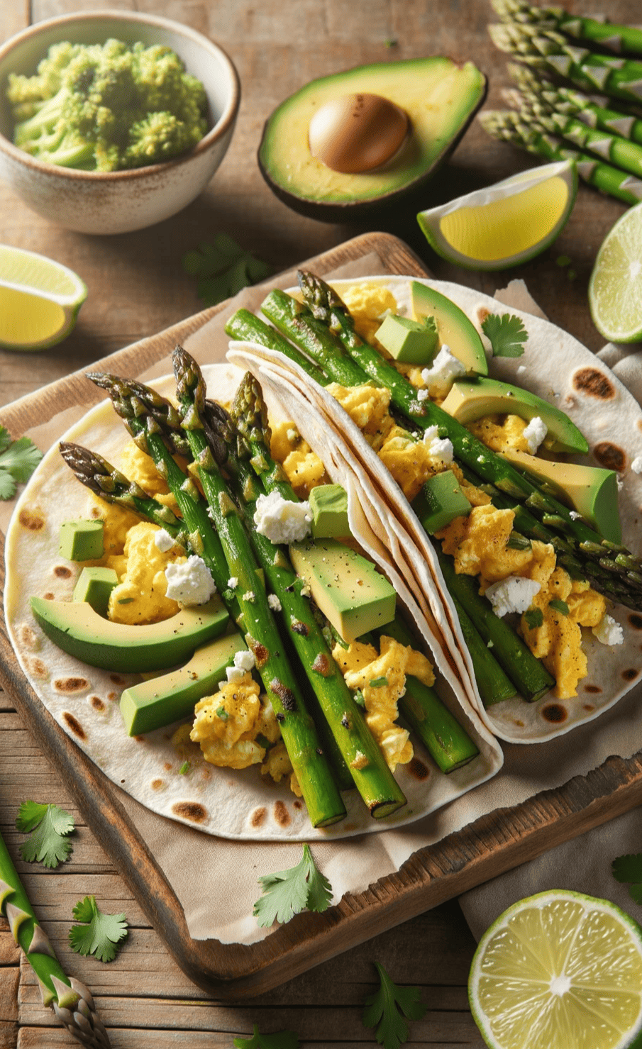 Asparagus and Egg Breakfast Tacos