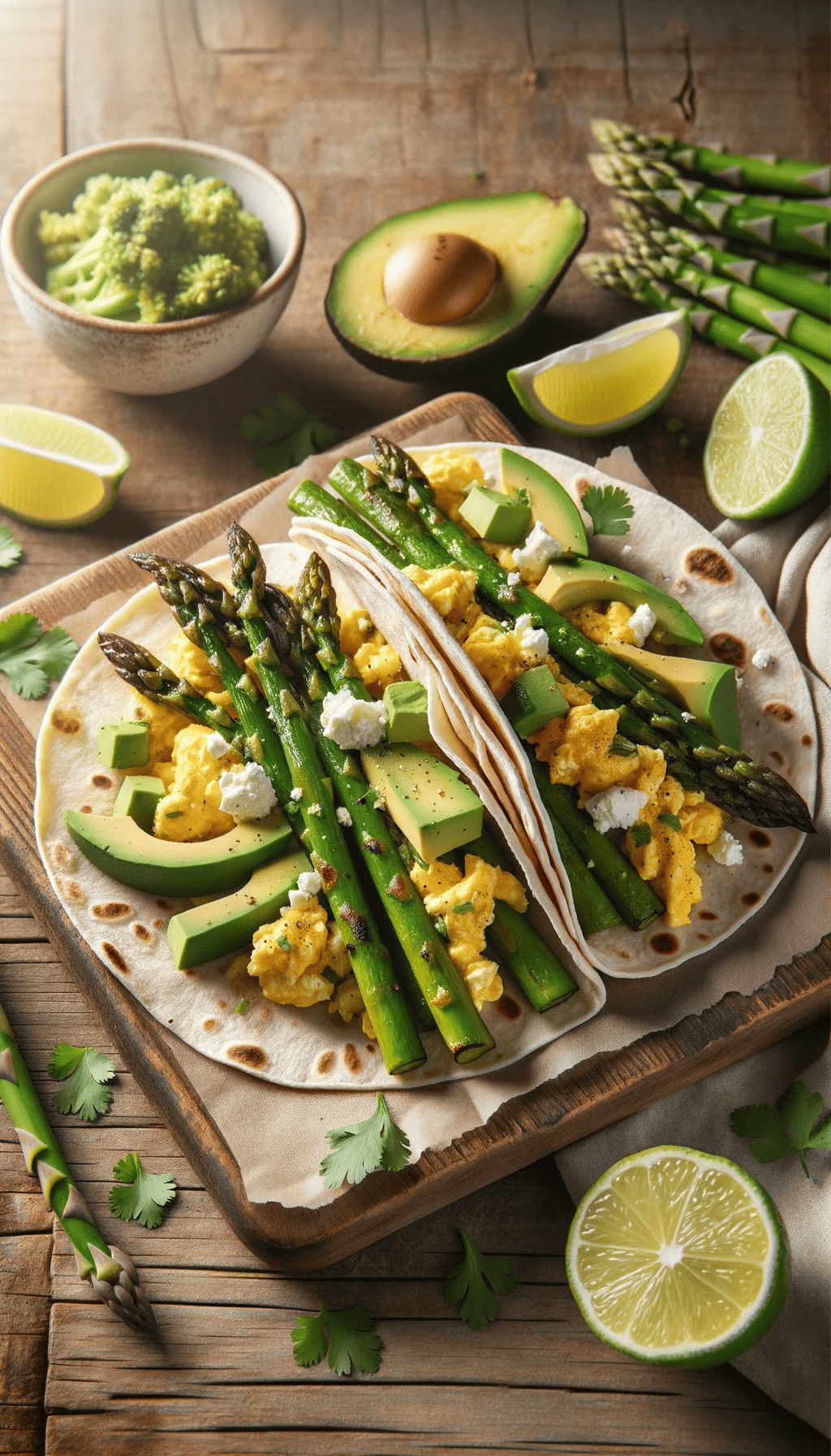 Asparagus and Egg Breakfast Tacos