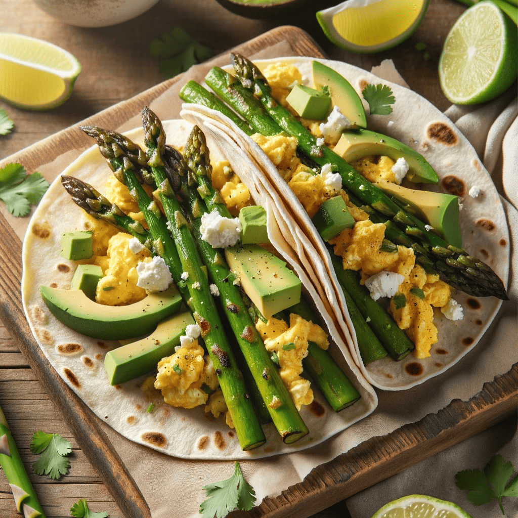 Asparagus and Egg Breakfast Tacos