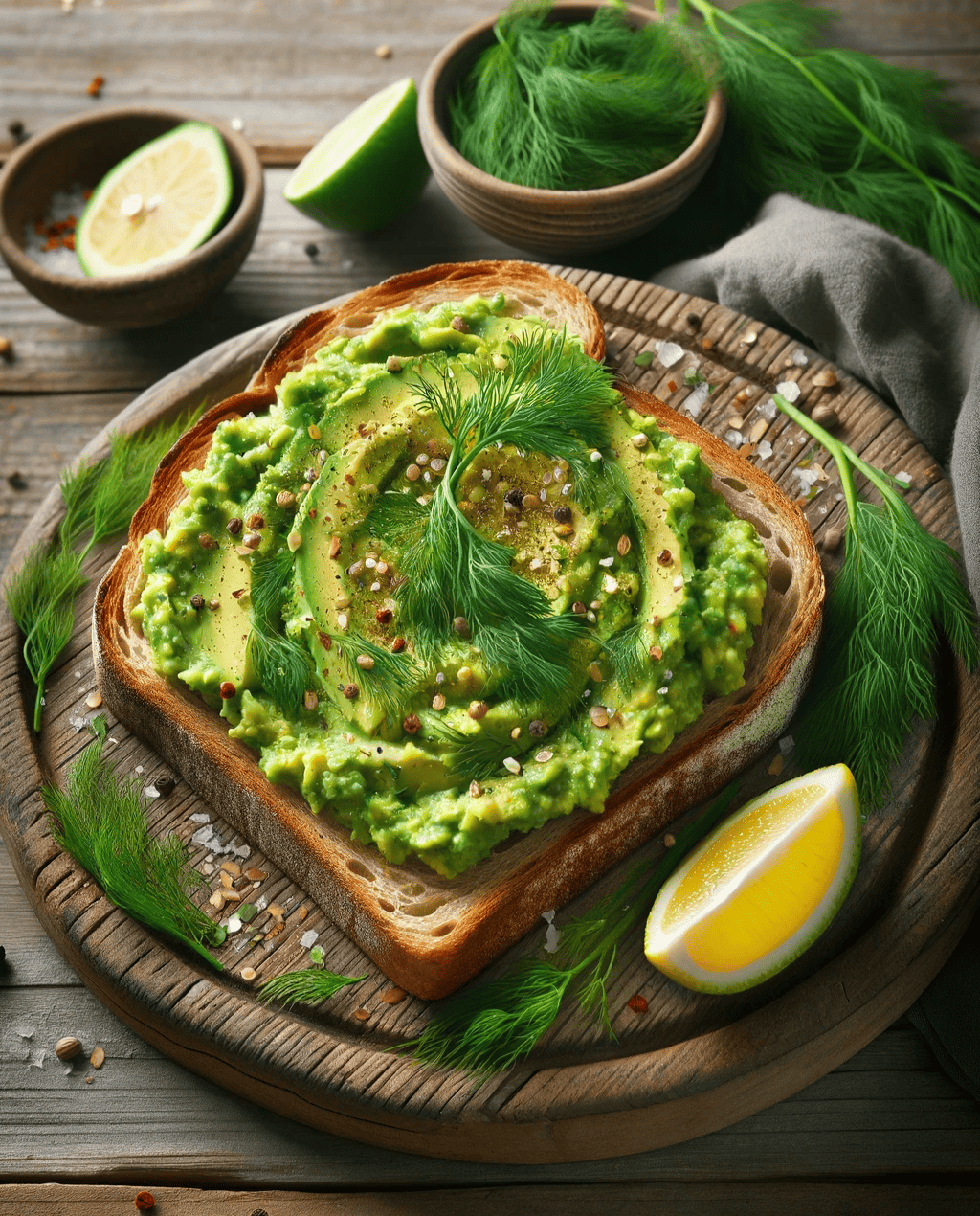 Fresh Dill and Avocado Toast