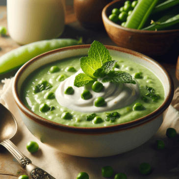 Fresh Mint and Pea Soup