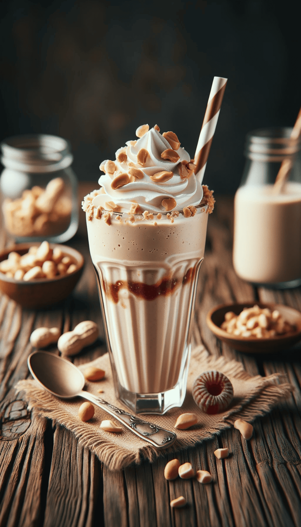 Peanut Butter and Jelly Milkshake