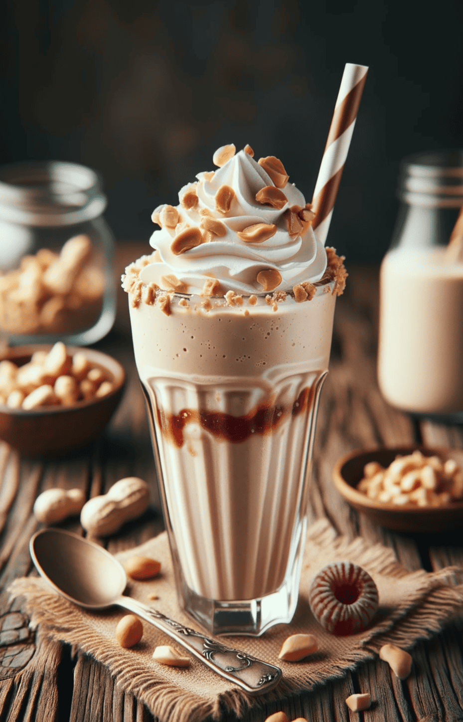 Peanut Butter and Jelly Milkshake