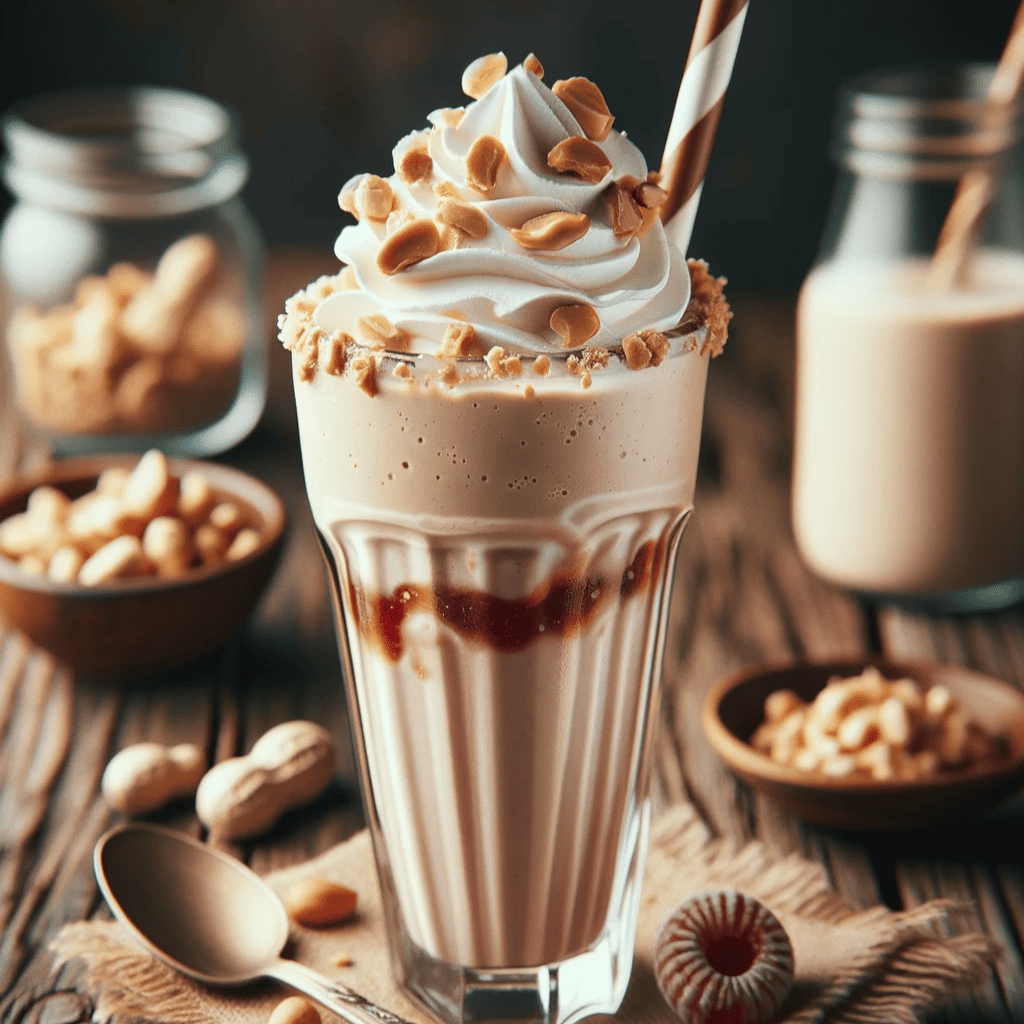 Peanut Butter and Jelly Milkshake