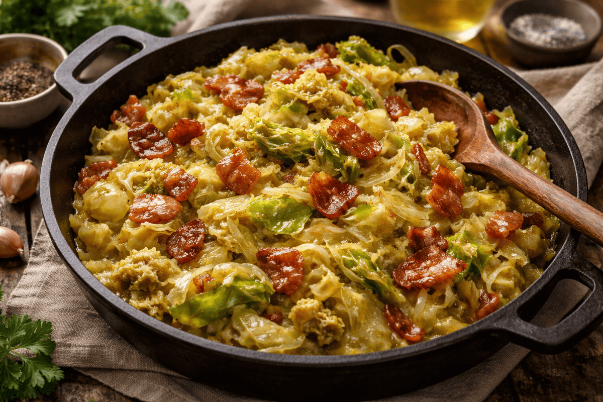 Braised Cabbage with Bacon