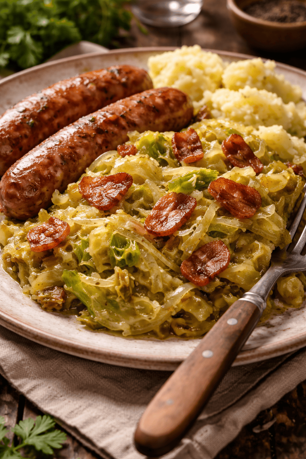 Braised Cabbage with Bacon