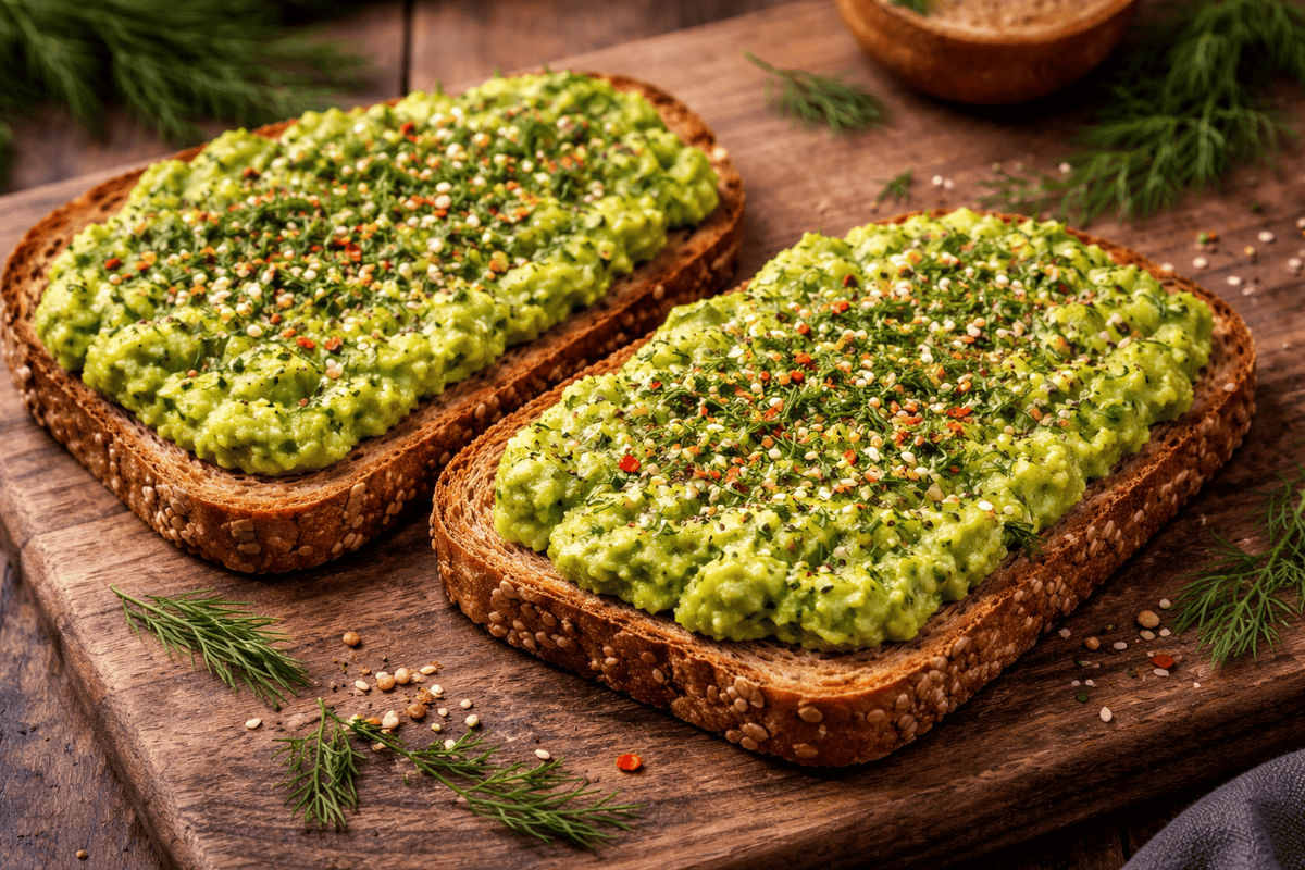 Fresh Dill and Avocado Toast