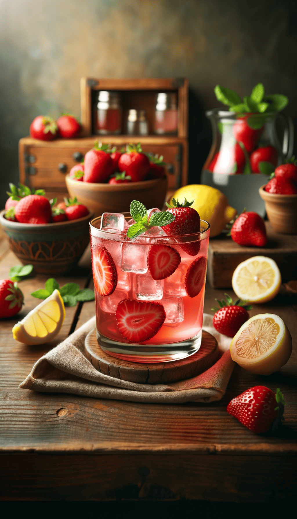 Homemade Strawberry Lemonade