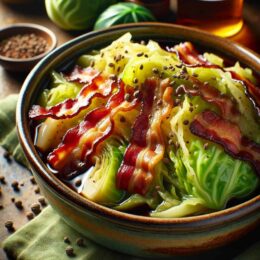 braised cabbage with bacon
