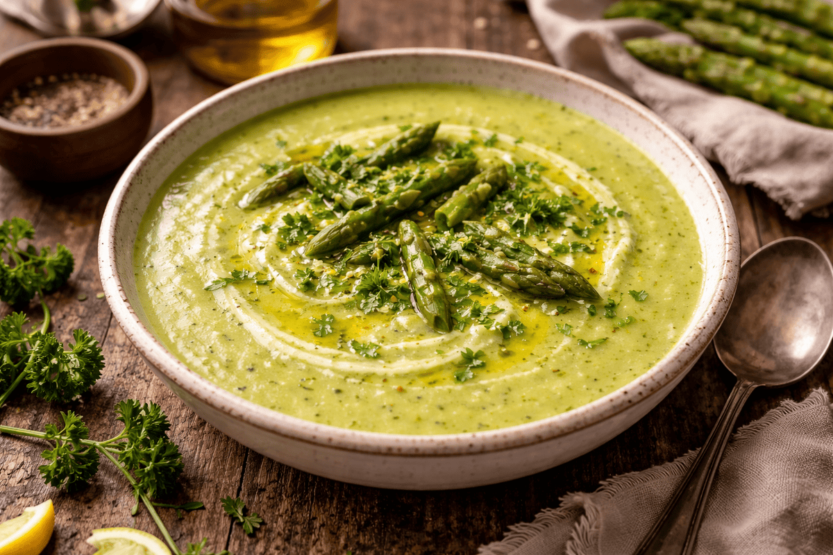Asparagus and Leek Soup