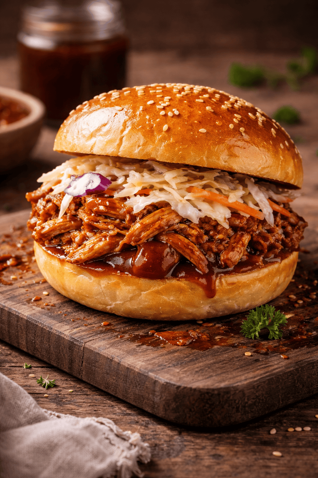 BBQ Pulled Chicken Sandwich