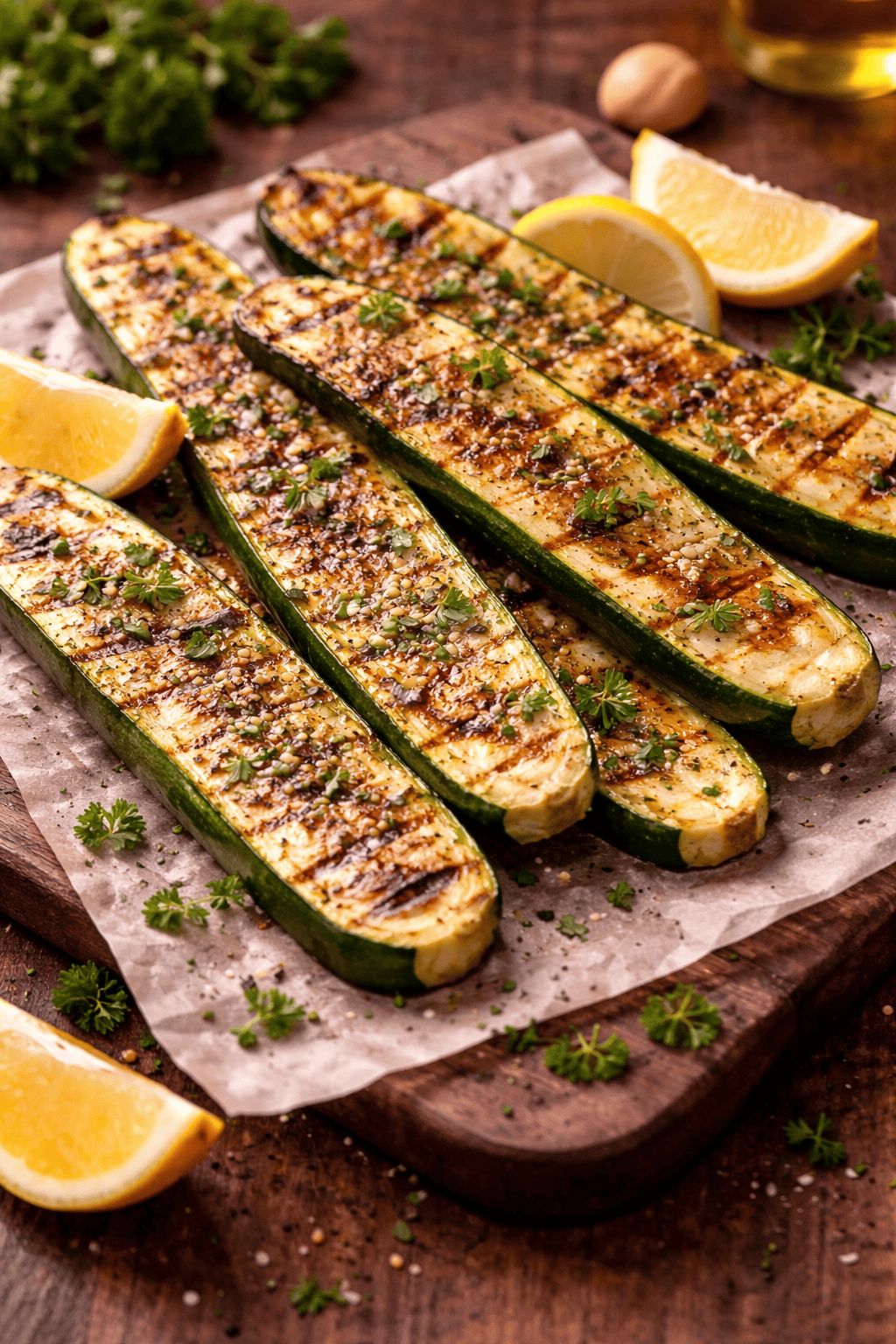 Grilled Zucchini Slices
