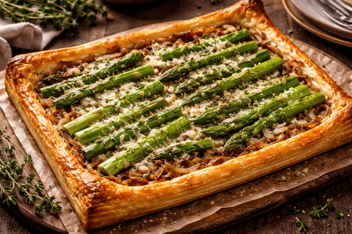 Asparagus and Onion Tart