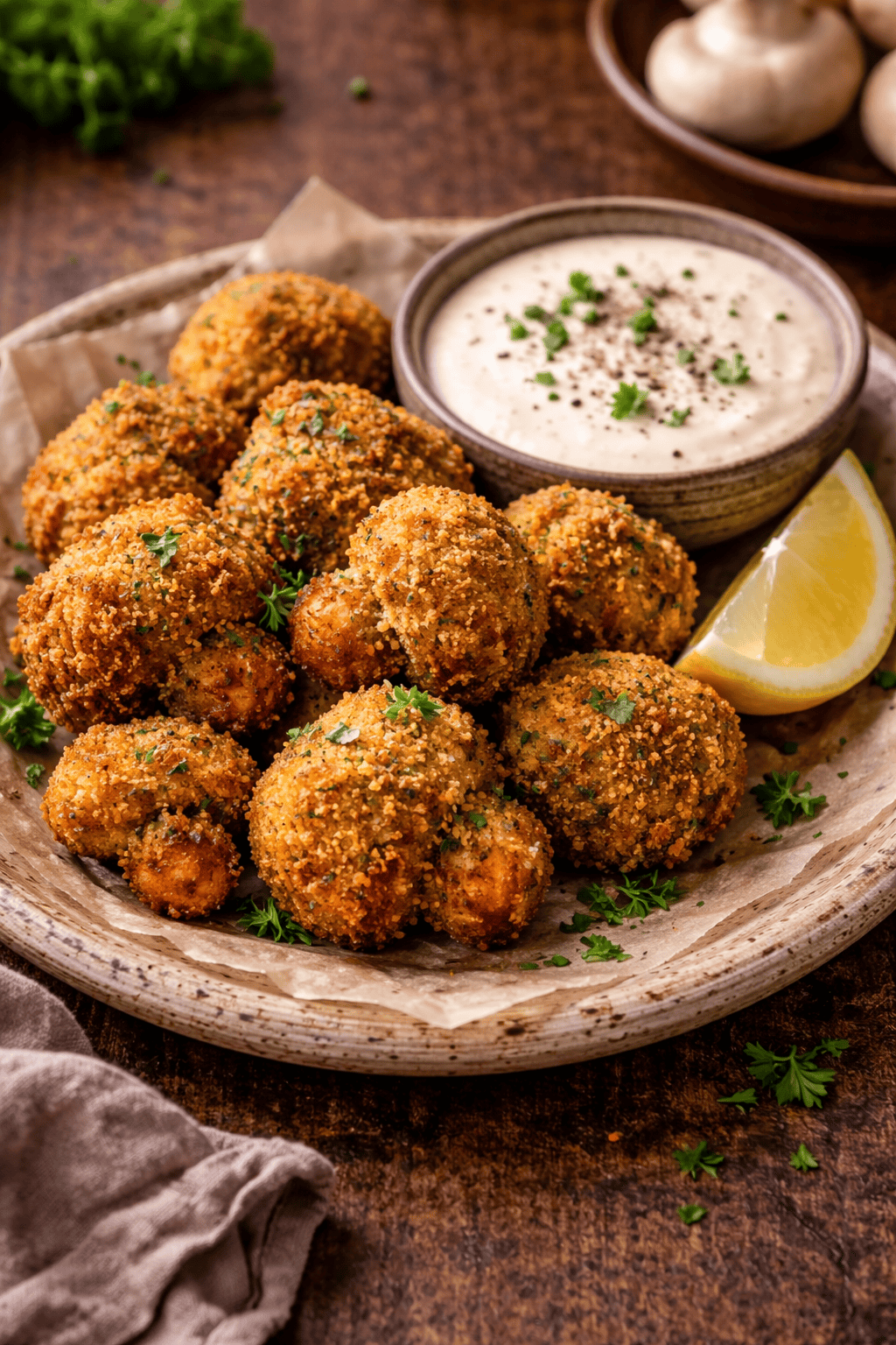 Breaded Mushrooms