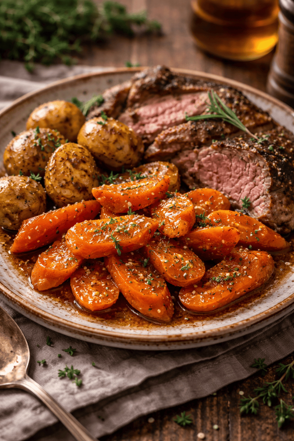 Brown Sugar and Honey Glazed Carrots