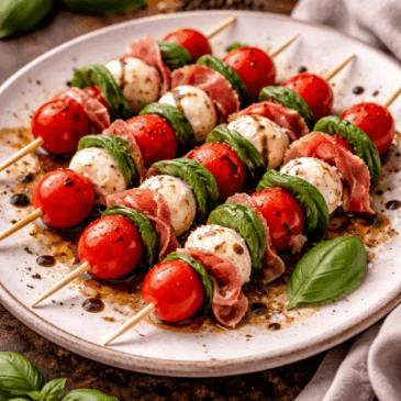 Caprese Skewers with Prosciutto