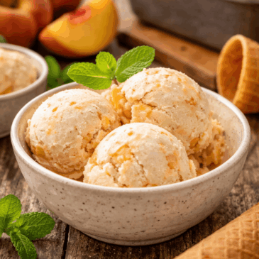 Fresh Peach Ice Cream