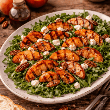 Grilled Peach and Goat Cheese Salad