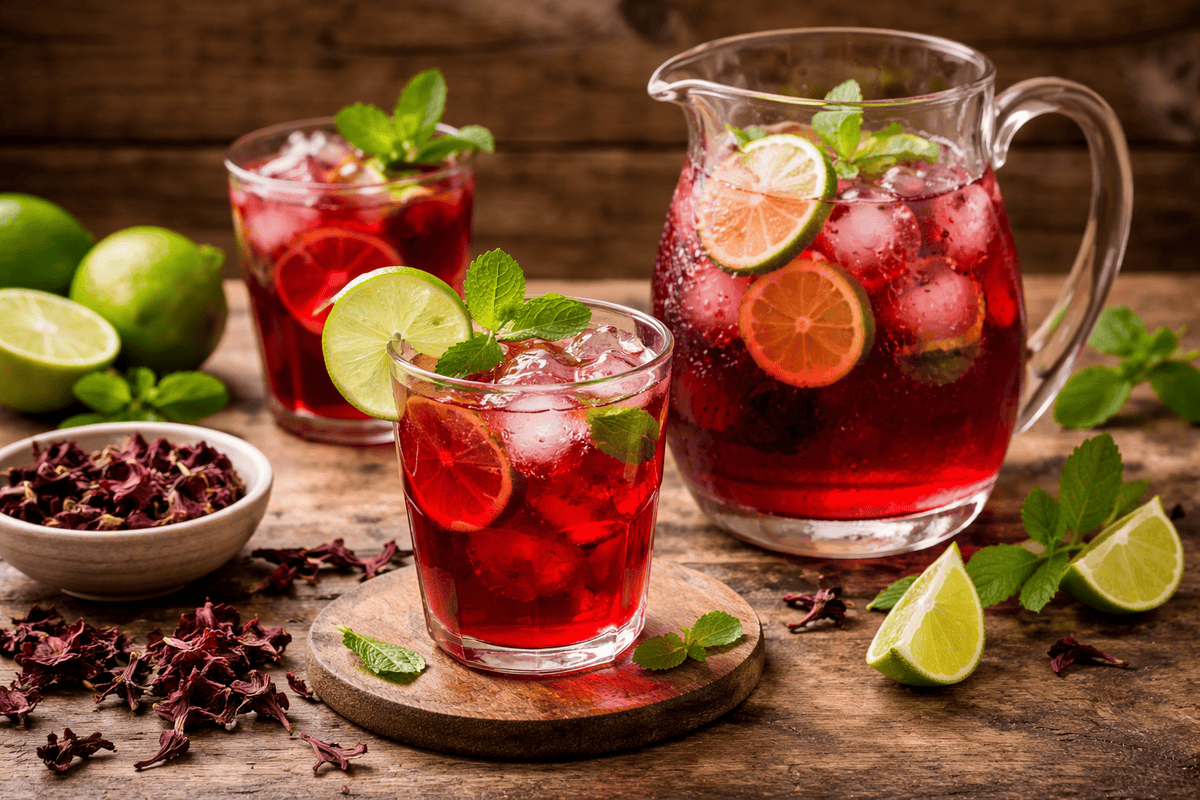 Iced Hibiscus Tea