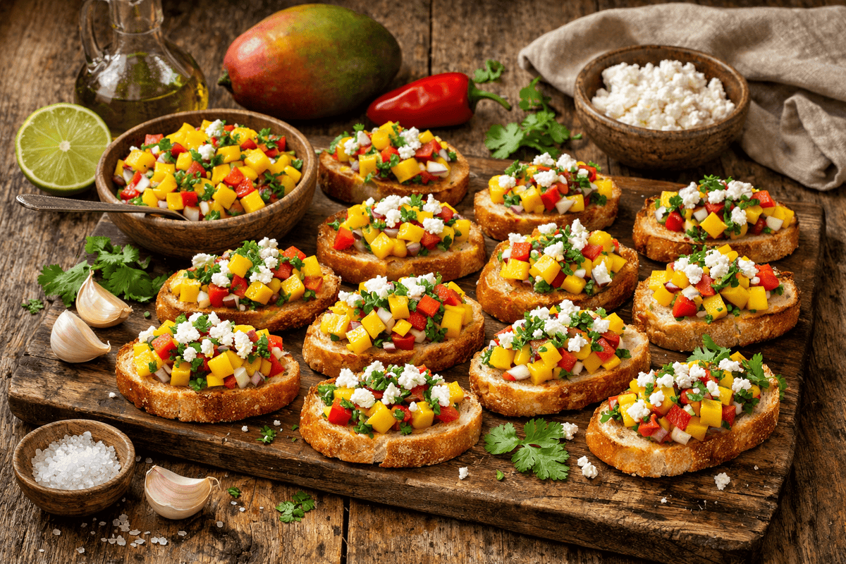 Mango Bruschetta