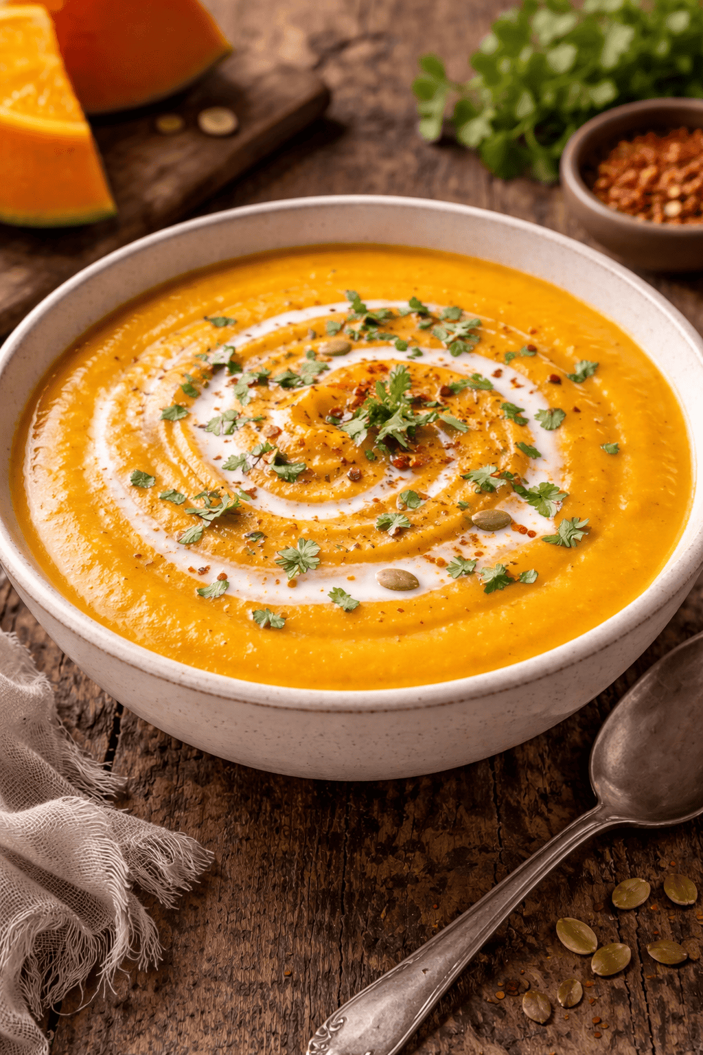 Curried Butternut Squash Soup