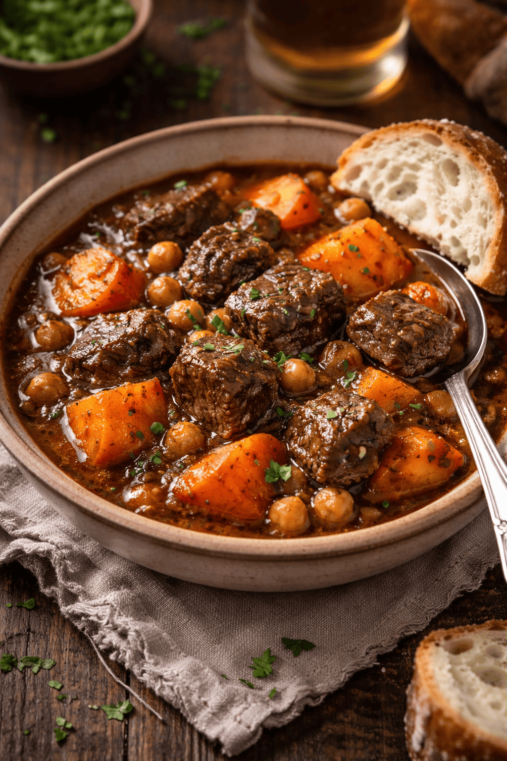 Guinness Beef Stew with Sweet Potatoes