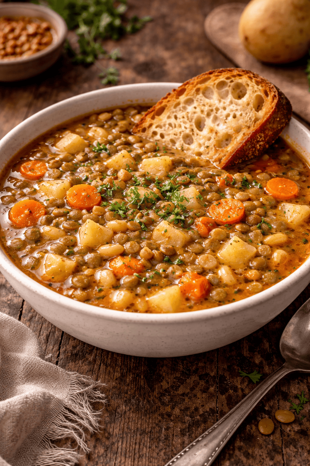 Lentil Potato Soup
