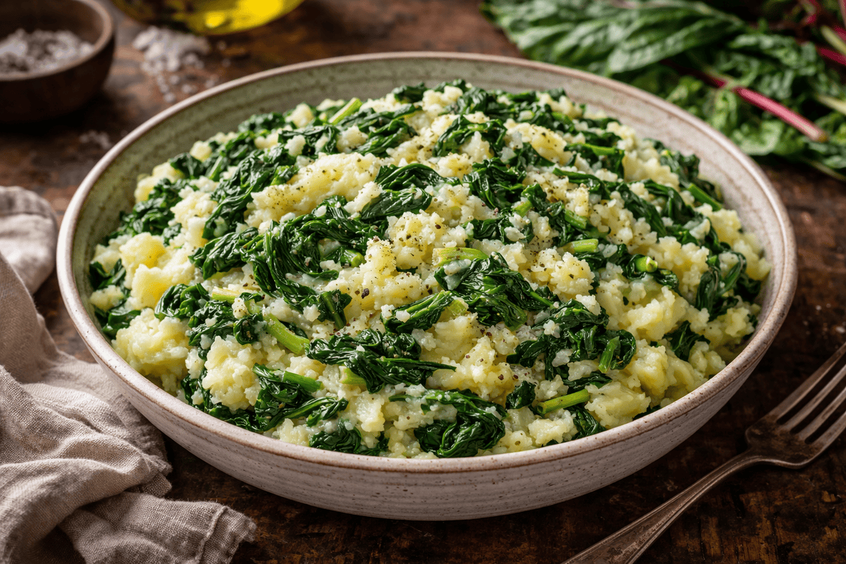 Swiss Chard and Potatoes (Blitva)