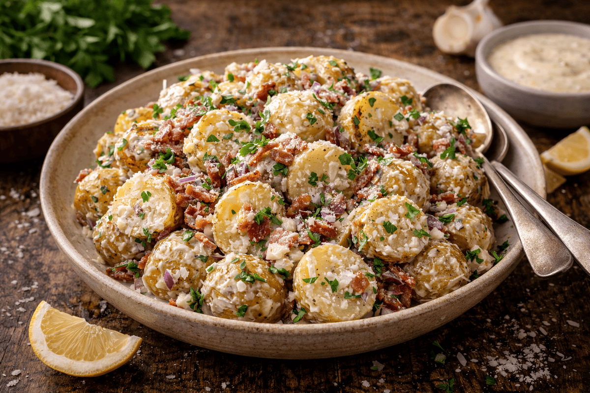 Potato Caesar Salad