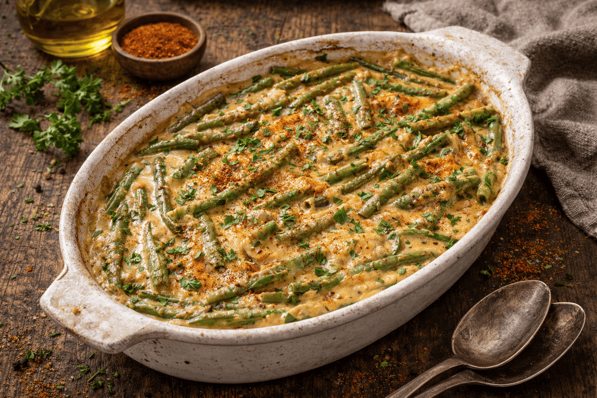 Cajun Green Bean Casserole