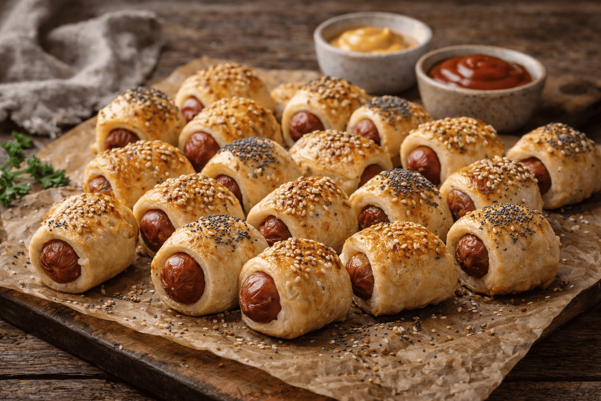 Pigs in a Blanket With No-Yeast Dough