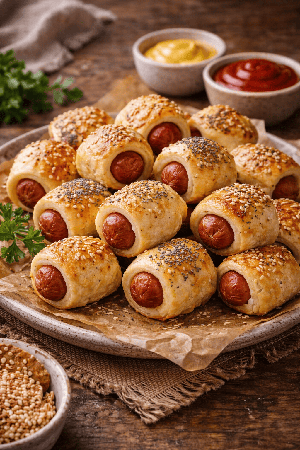 Pigs in a Blanket With No-Yeast Dough