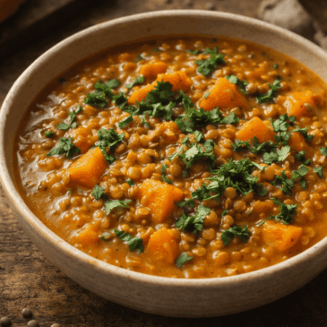 Easy Sweet Potato and Lentil Soup