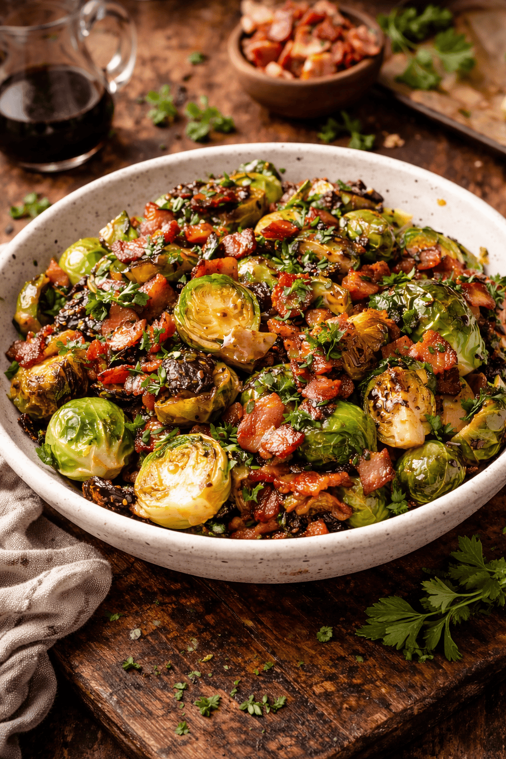 Maple Bacon Brussels Sprouts