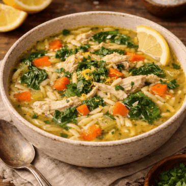 Lemon Chicken Orzo Soup